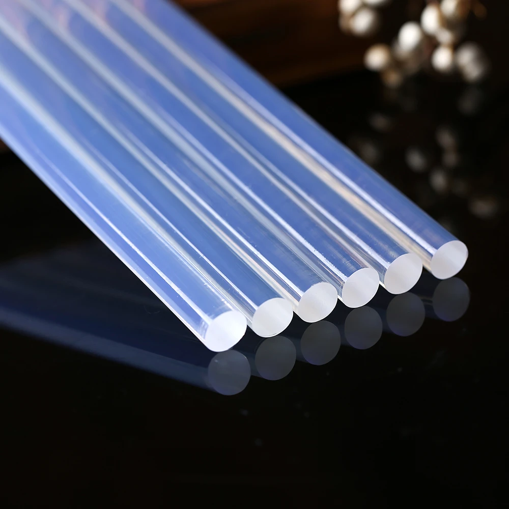 【高透高粘】手工热熔胶棒家用手工DIY高粘无味胶棒热溶7mm透明胶条