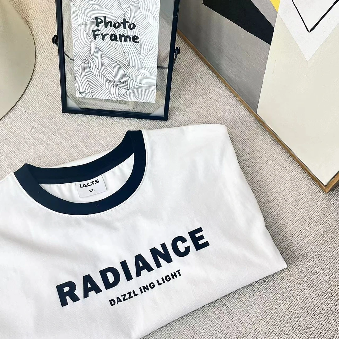 【拍一发二】潮流设计师款中性遮屁股中长款情侣百搭圆领纯棉短袖