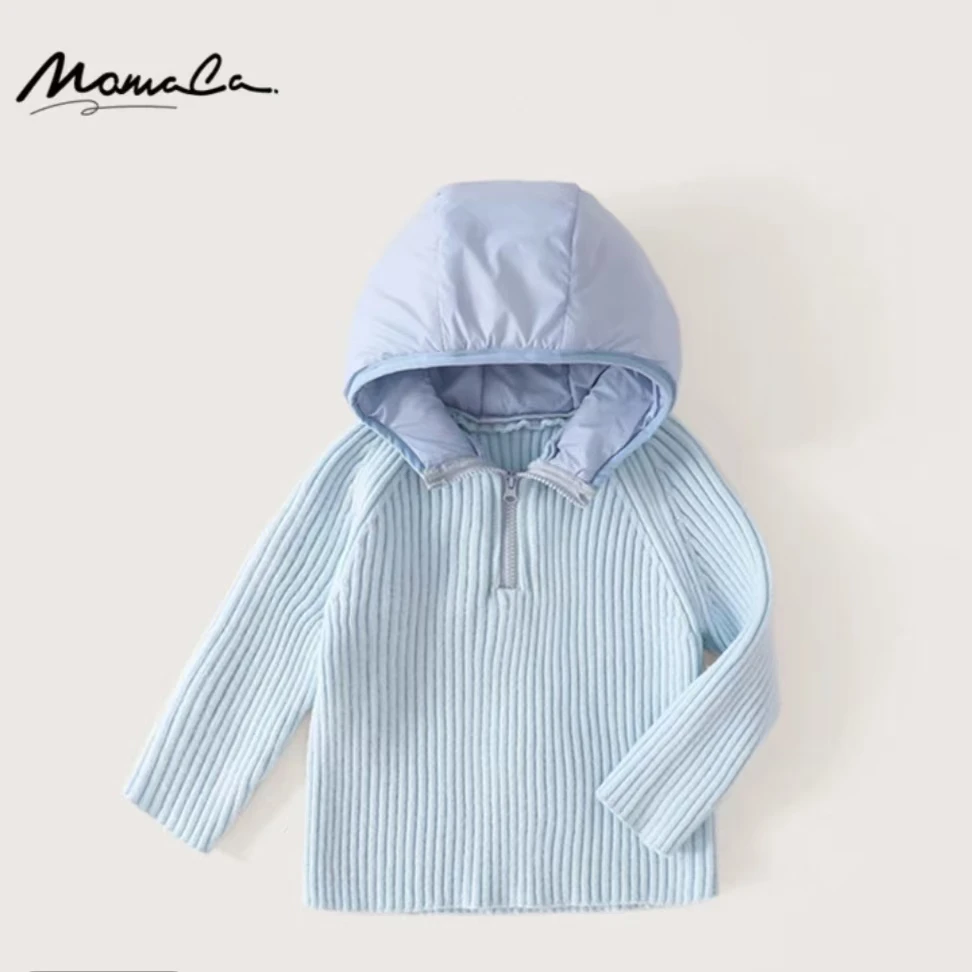 MOMOCO冬季儿童针织连帽毛衣75830230084