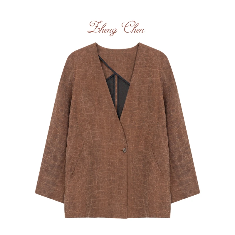 上衣女外套秋季女外套气质网红针织时尚 S-K680179