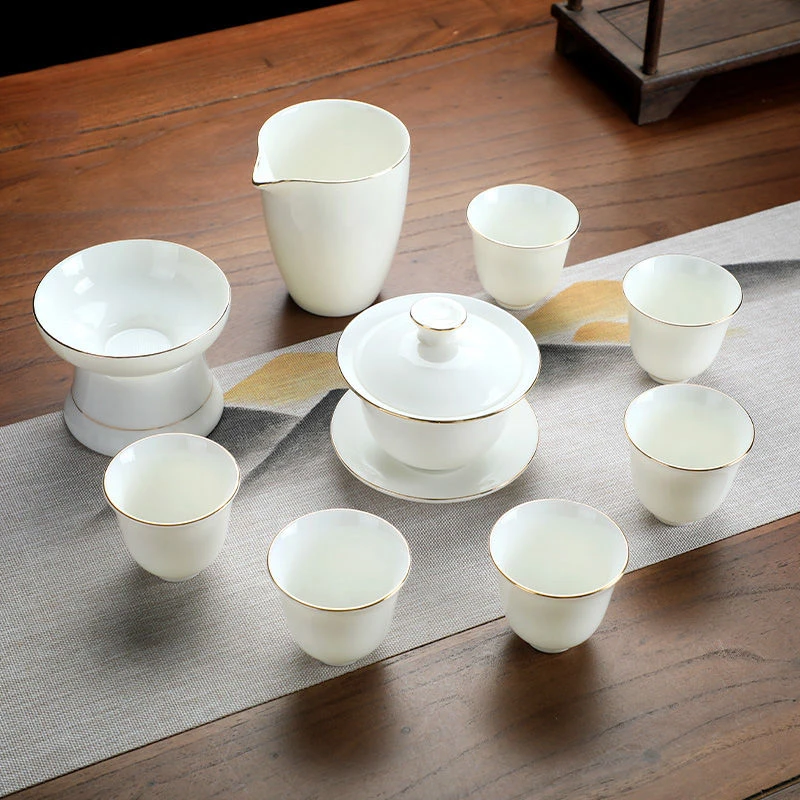 功夫茶具套大号主人杯套装轻奢茶壶茶杯全套茶道茶杯一茶具套装