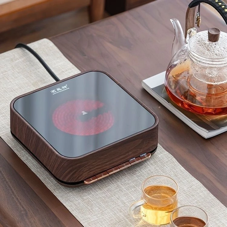 茗凤祥钢琴家电陶炉静音按键式家用小型烧水煮水电陶炉煮茶器套装