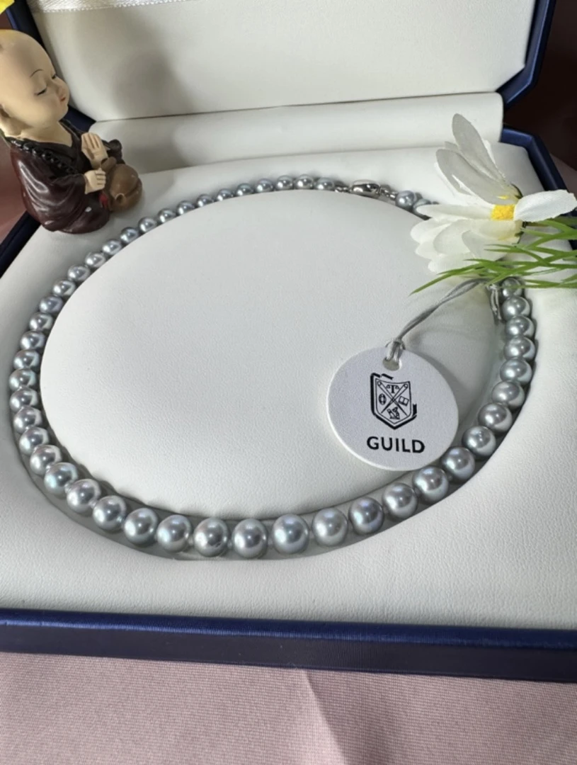 王炸吉尔德大证海水真多麻珍珠全珠链时尚经典梦幻百搭仙女气质