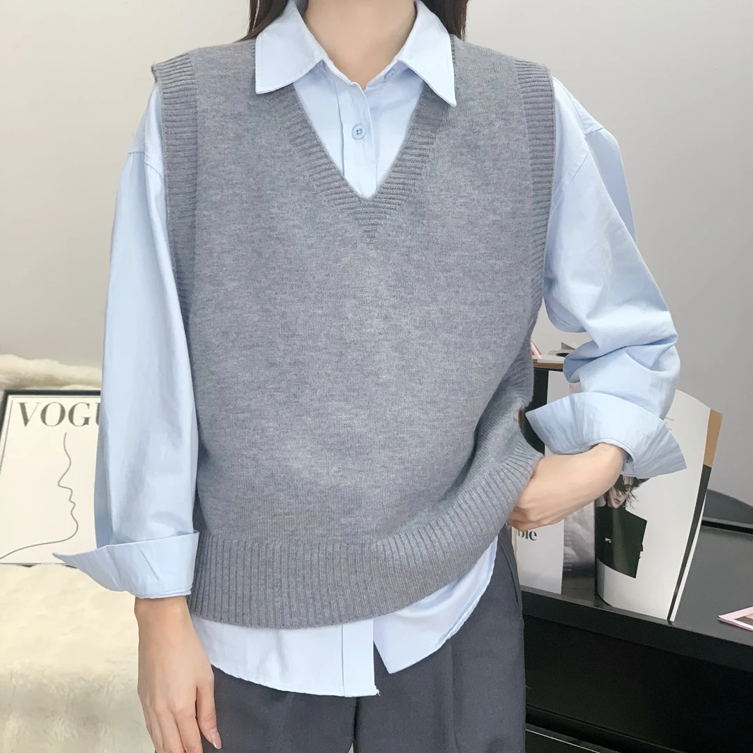 PEEKI、极简针织棉马甲-103024