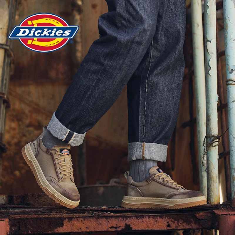 Dickies男鞋2023秋季新款透气工装鞋男百搭男士运动休闲鞋子潮鞋