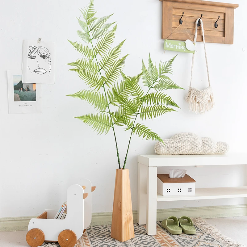 阿楹 仿真金丝猴蕨植物室内高落地假绿植拍照小盆栽造景玄关摆件