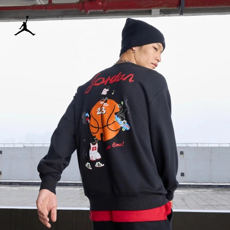 NIKE/耐克Jordan耐克法式运动衫冬季新款圆领卫衣HV1750-010