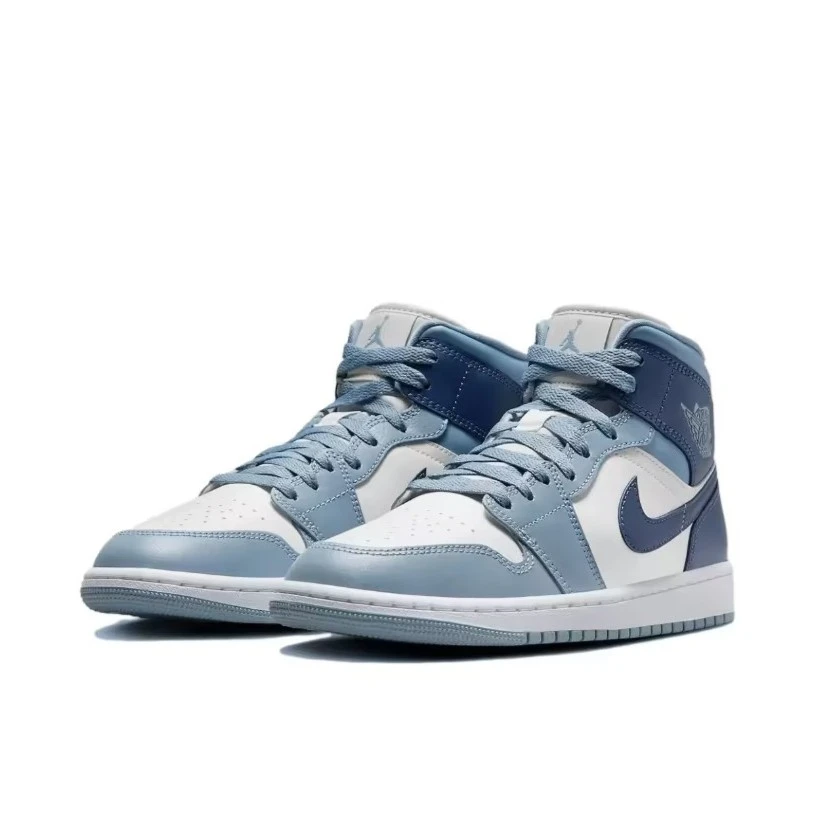 Nike耐克女子AIR JORDAN 1 MID运动中帮休闲球鞋BQ6472-140