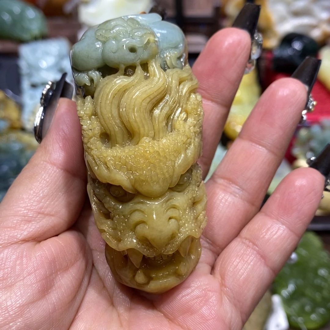 蛇纹石玉颈饰未镶嵌大**℡