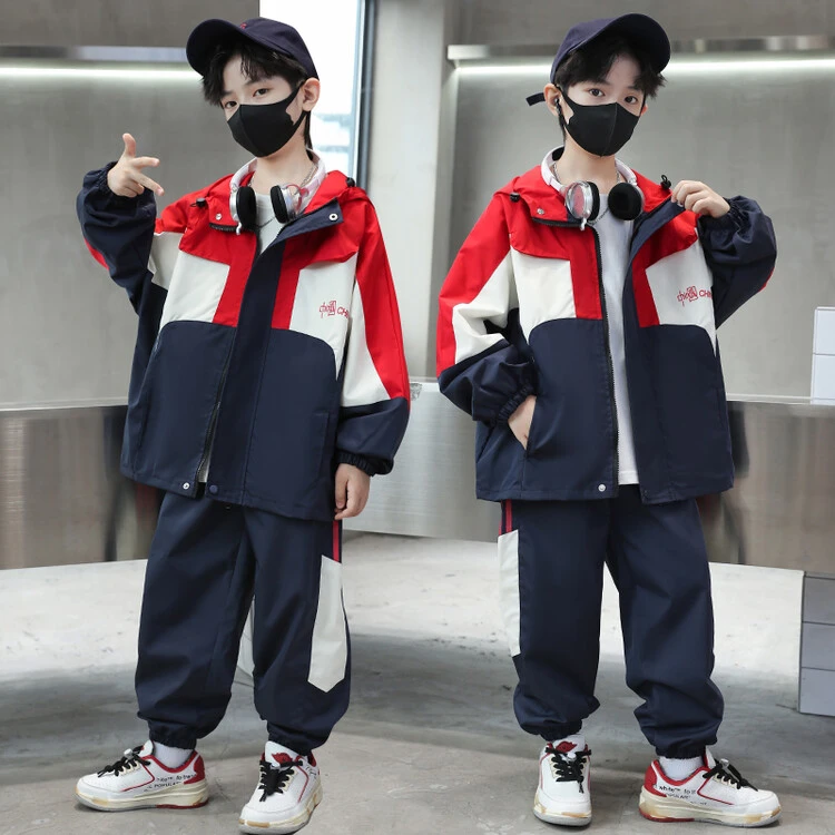 男童秋装套装秋季2023新款儿童中大童春秋款炸街运动服潮帅气时髦