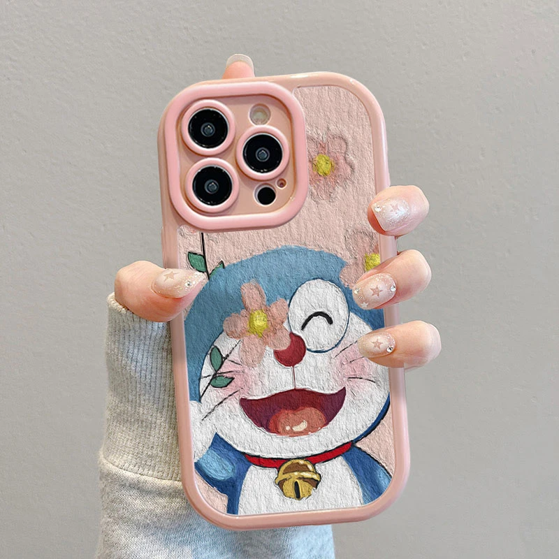iphone15苹果14pro蓝胖子华为OPPO荣耀VIVO/小米奶油壳PRO保护套
