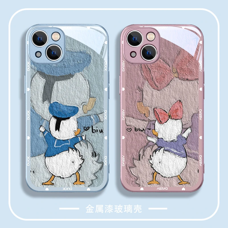 【苹果/华为/小米/OPPO/VIVO】新款高颜值玻璃情侣14手机壳iphone