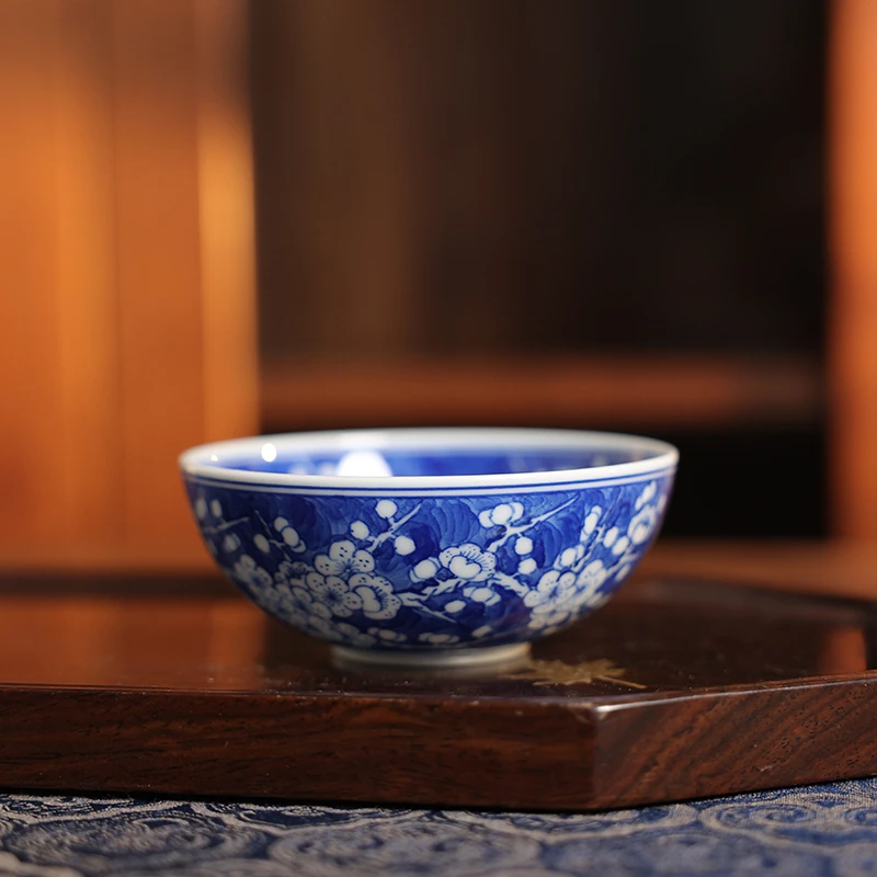 【墨舍柴窑】墨舍柴窑冰梅普洱杯（moshe551）复古陶瓷纯手工主人杯