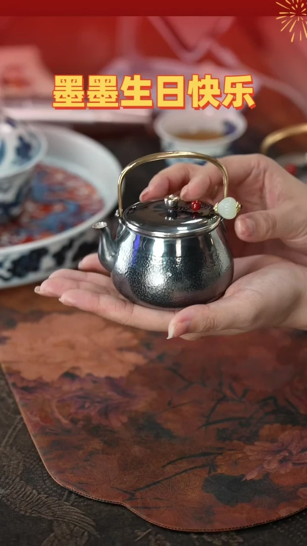 【闪购商品】瓷杯寸金文银壶@@ynyh1