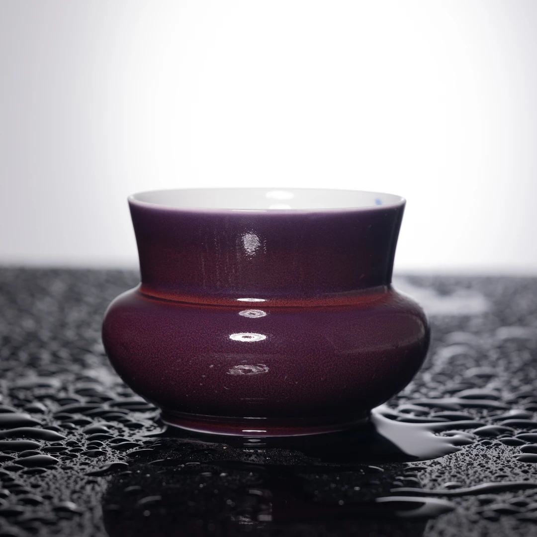 【墨舍好物】外紫内白小兰花建水 茶海多功能茶道配件(th669)