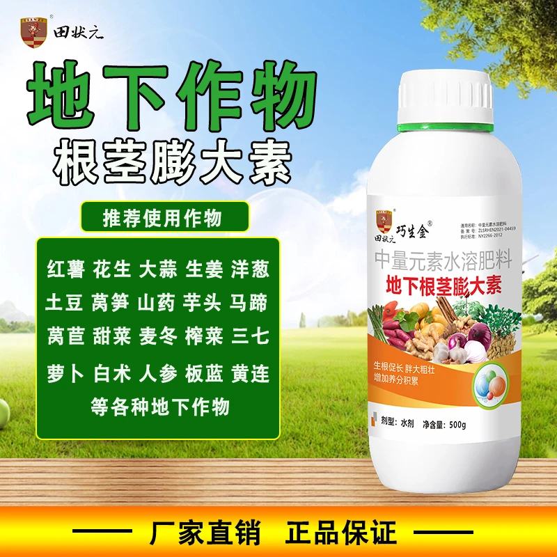 地下根茎膨大素地下猛长膨大增产控上促下生根壮苗个头均匀叶面肥
