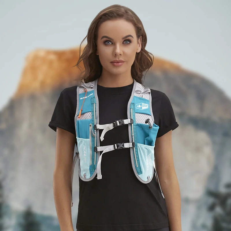 跑步双肩包男运动越野女马拉松骑行背包户外徒步登山旅行水袋包