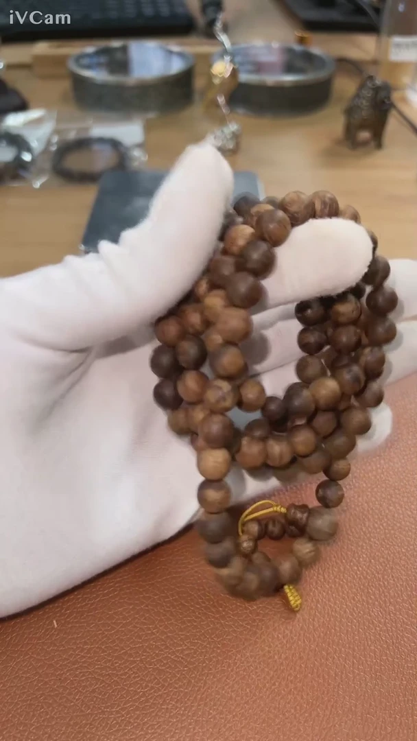 【闪购商品】沉香手串越南芽庄红土棋肉8mm念珠