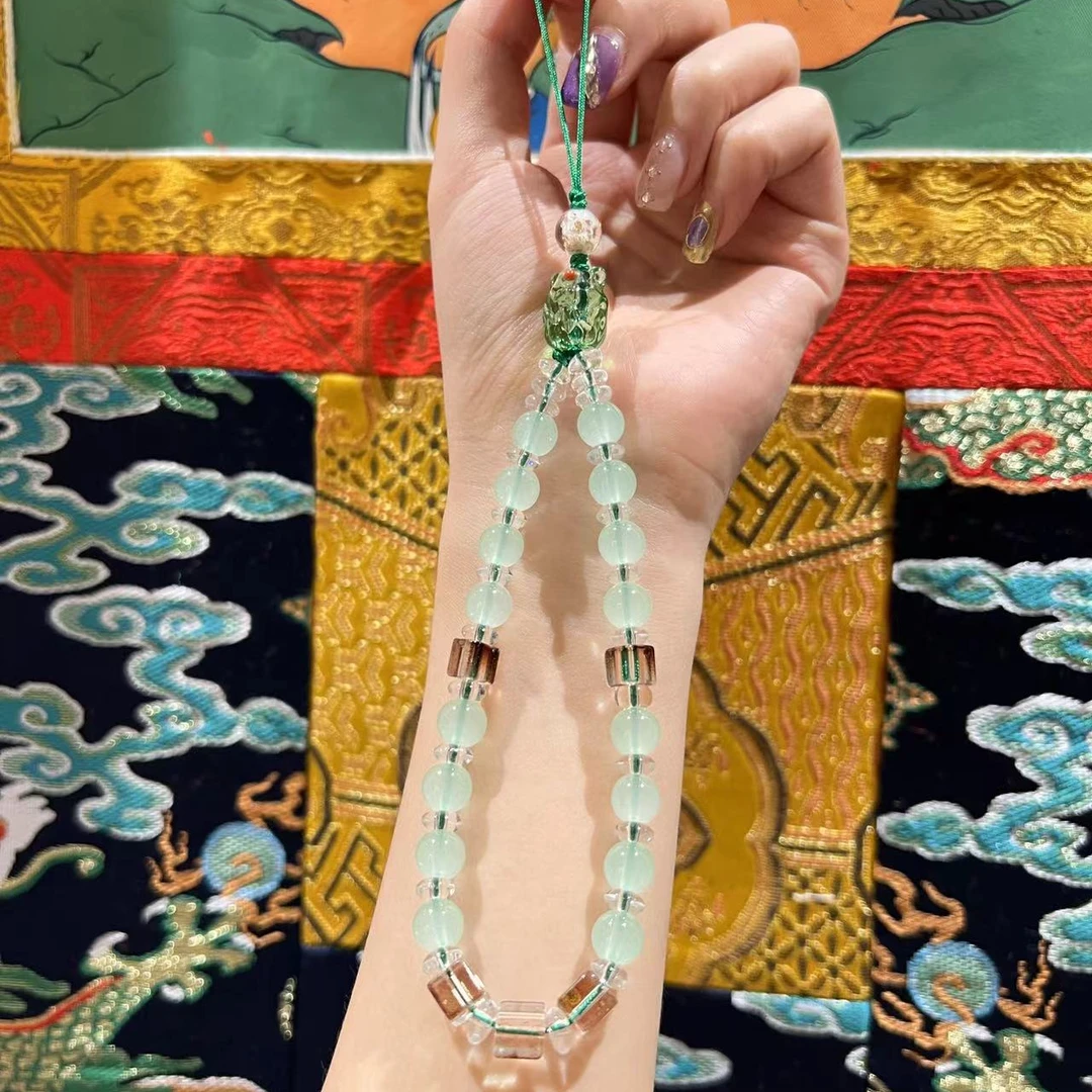 宝洛奇 非金属玻璃吊坠 BLQGJ-017 凤九手机包挂