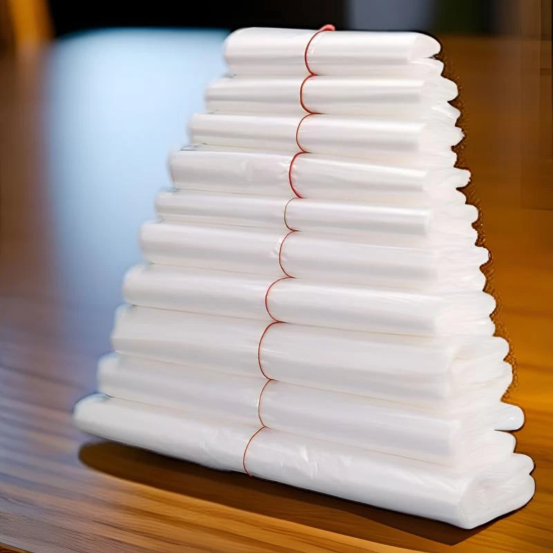 一次性方便袋白色塑料袋食品袋加厚手提背心袋透明外卖打包袋批发