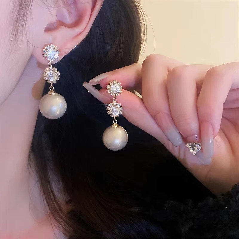 铜合金耳饰 镶嵌气质耳环耳坠