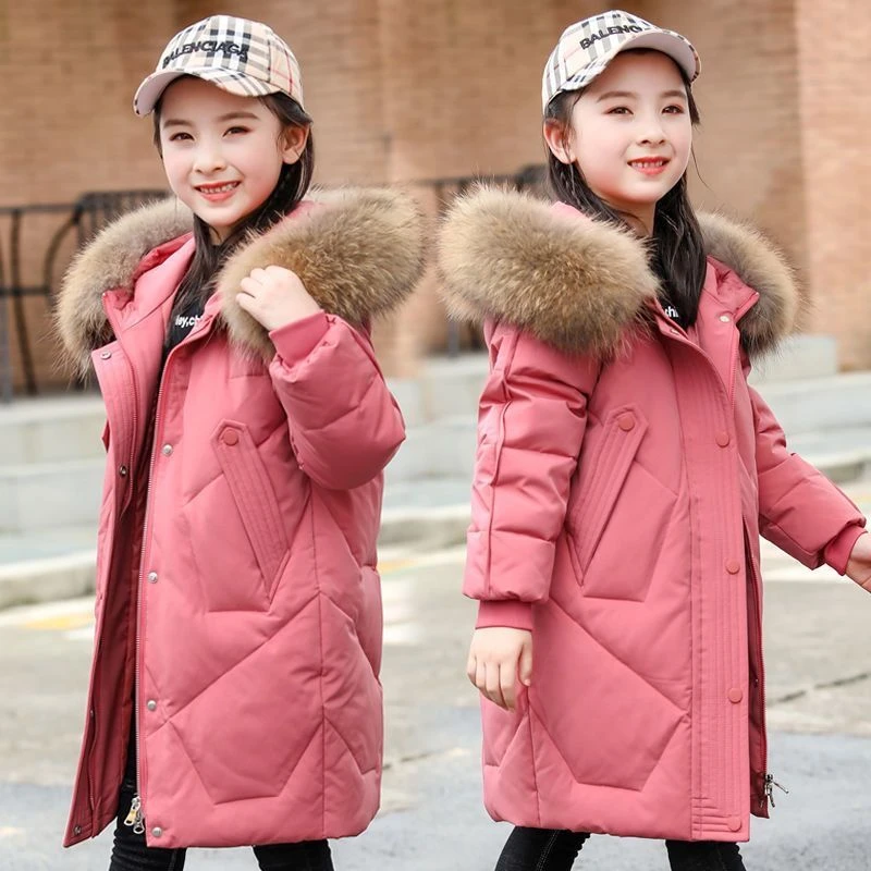 女童棉衣冬季秋冬棉袄儿童时尚保暖加厚棉服女孩中大童宝宝外套