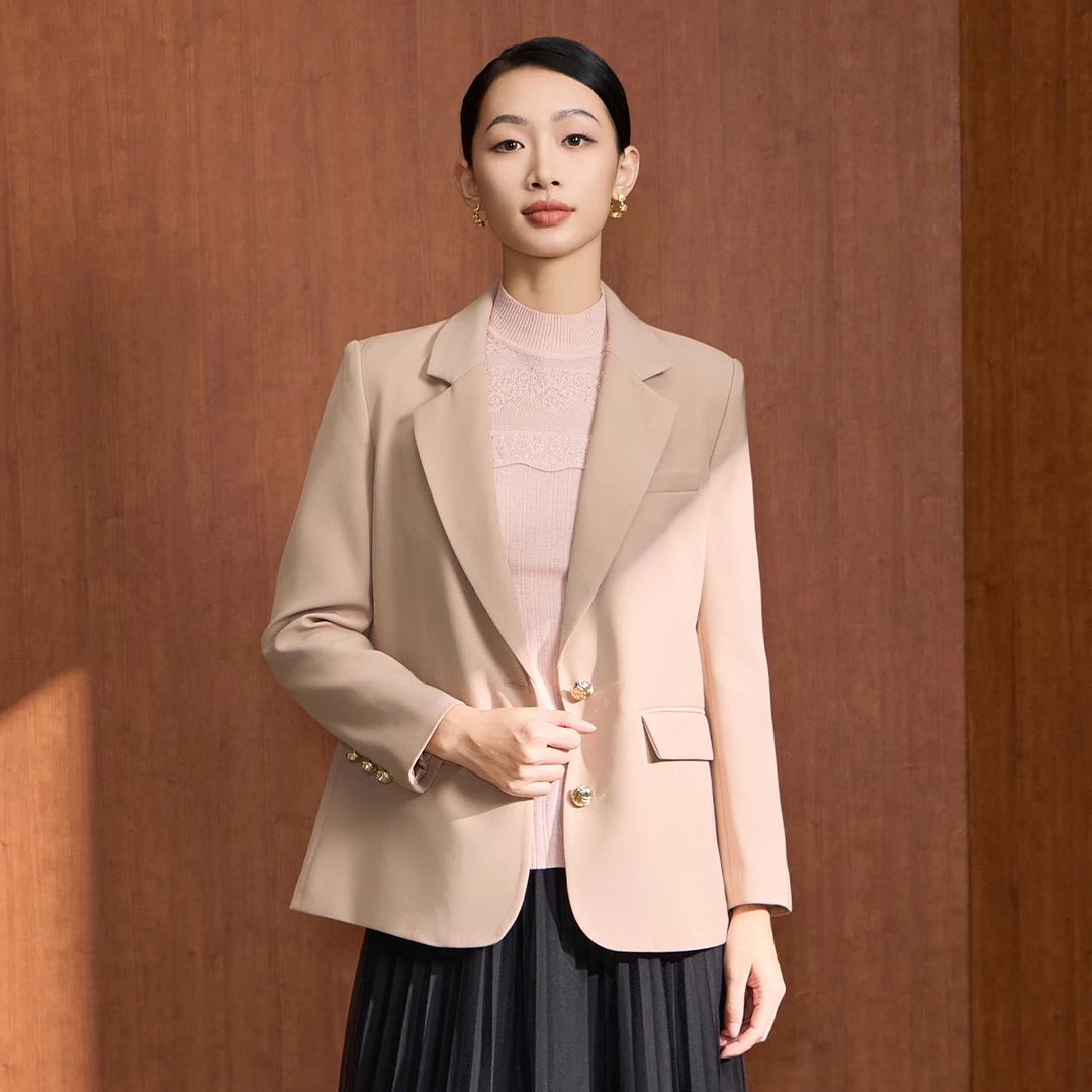 【马天奴】时尚春秋通勤职业气质修身女士西装VDAA55JKH0