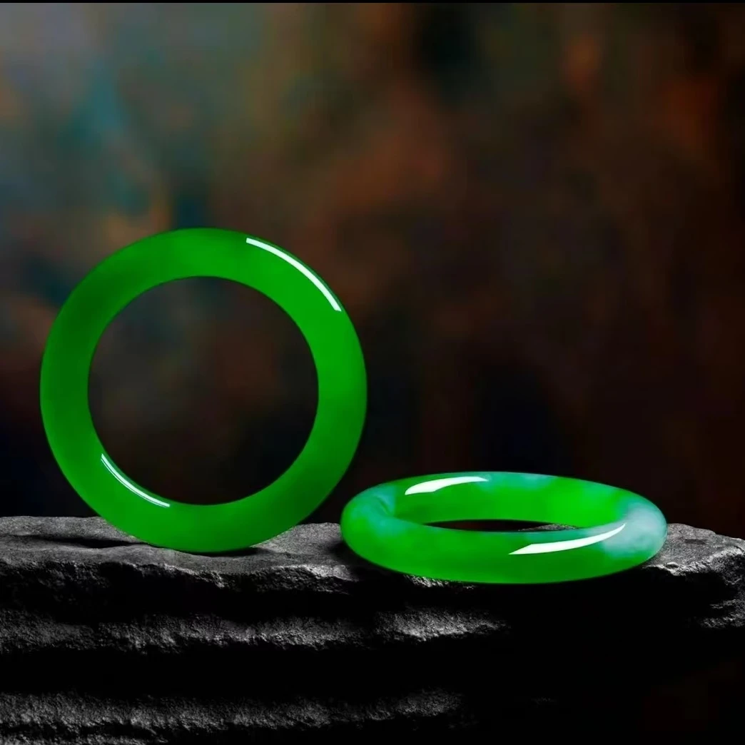 【金优甄选】翡翠A货满绿手镯-多样性发货【GZP】