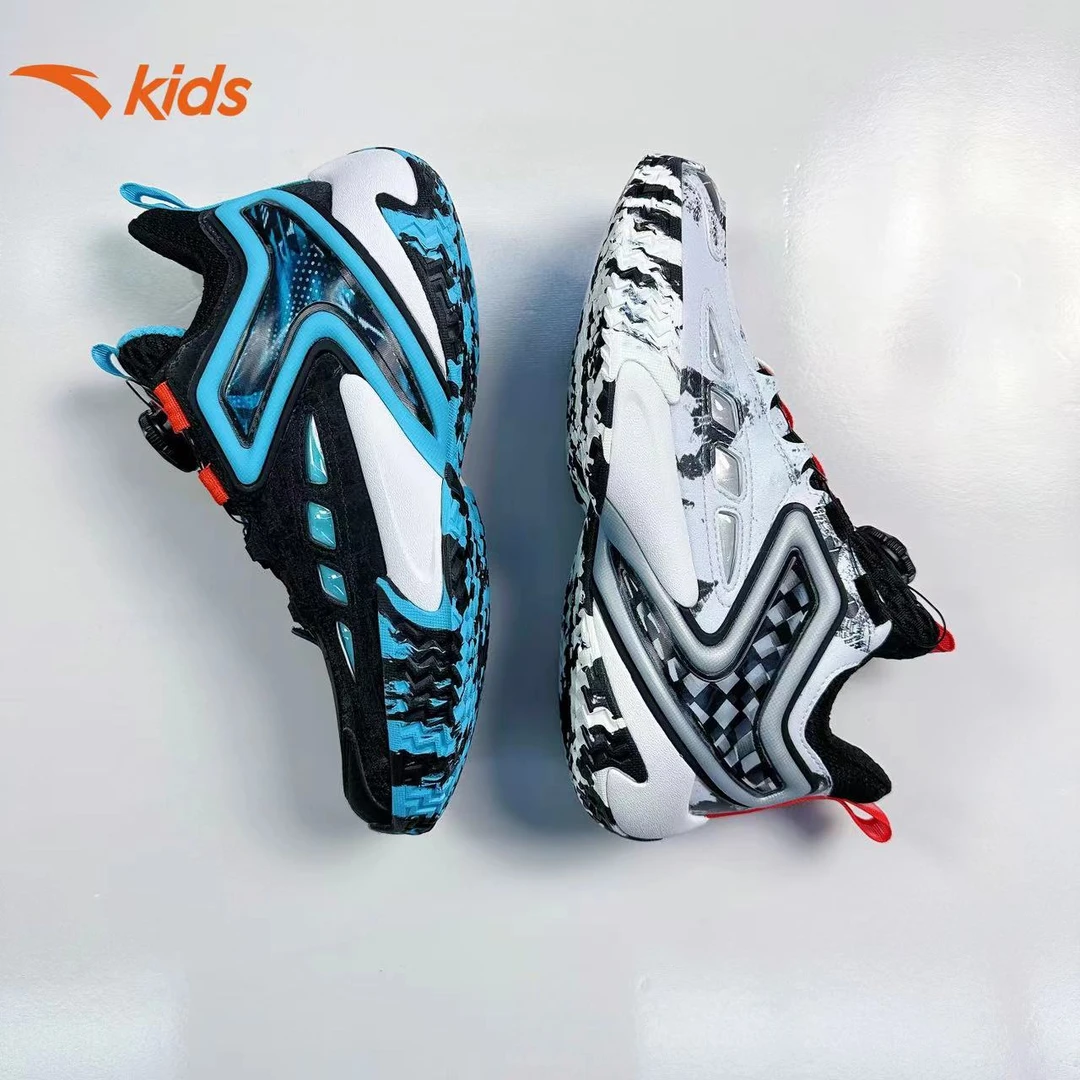 【战戟】男大童篮球鞋新款旋钮扣实战运动篮球鞋学生减震-312341112