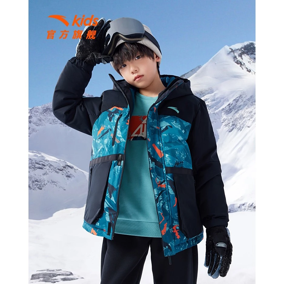 【热返科技】儿童羽绒服【雪境远足】防水加厚加绒中大童-352346940