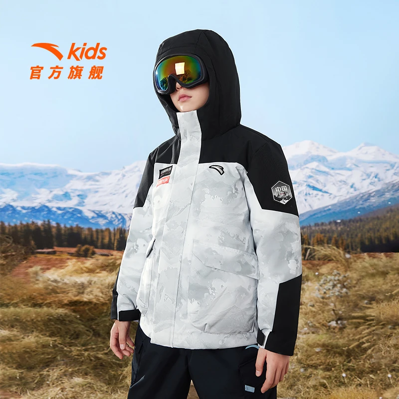 【中国冰雪男】儿童男大童户外系列热返科技羽绒服保暖-352446911