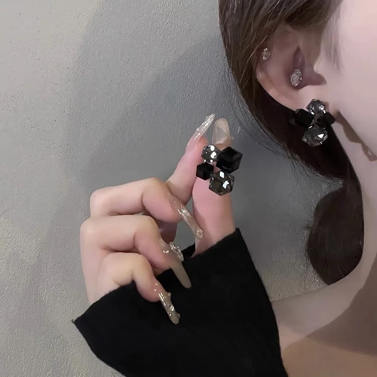 铜合金耳饰 63［简晓］轻奢耳钉长款流苏女