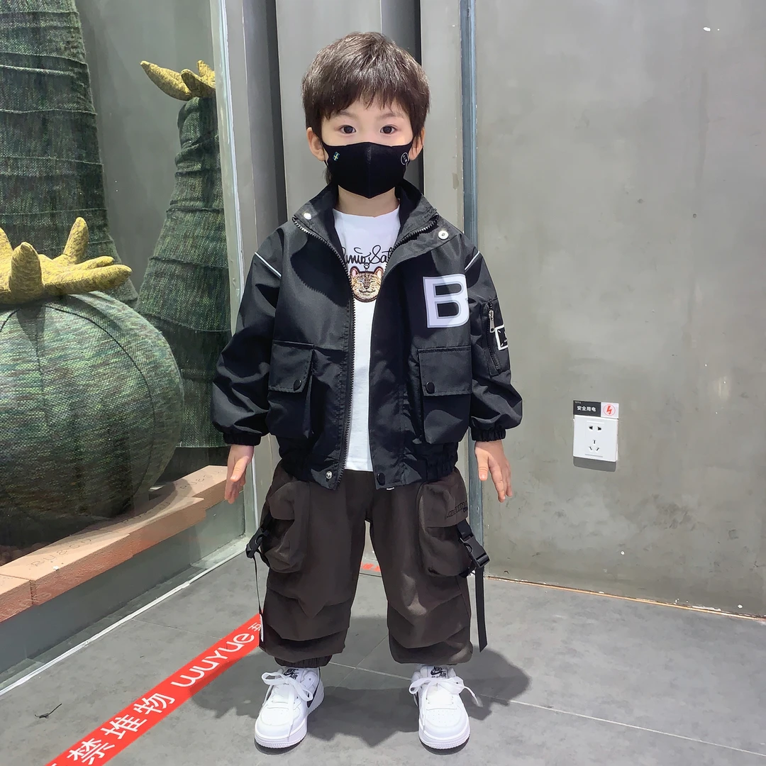 男童外套春秋款2025新款洋气儿童装早秋衣服时髦宝宝秋装夹克上衣