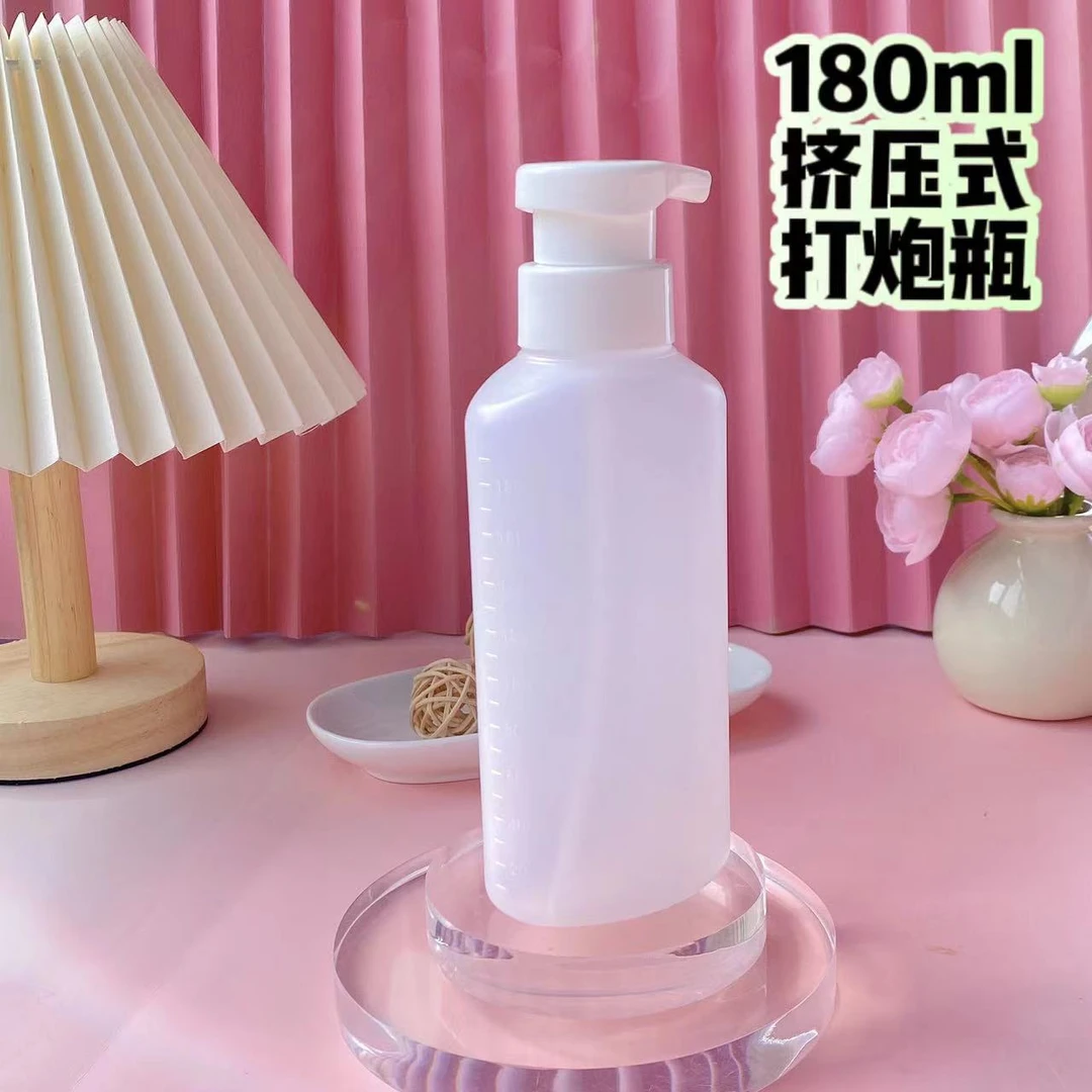 刻度热烫数码按压式烫发定型水打泡沫瓶侧按自动出泡沫瓶器起泡瓶