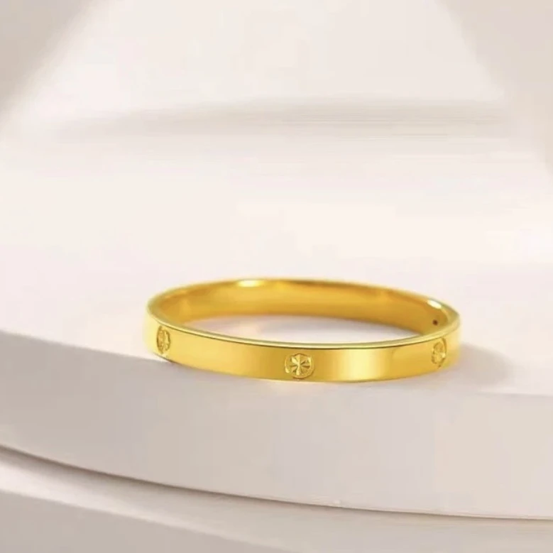 Chow Tai Seng/周大生周大生足金指环戒指送礼好物经典百搭（闭口）