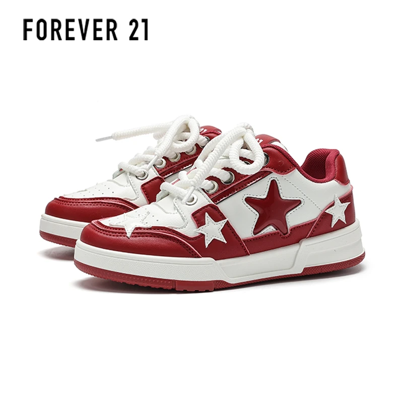 FOREVER 21/永恒 21时尚潮流新款红色低帮小众百搭运动时尚休闲鞋