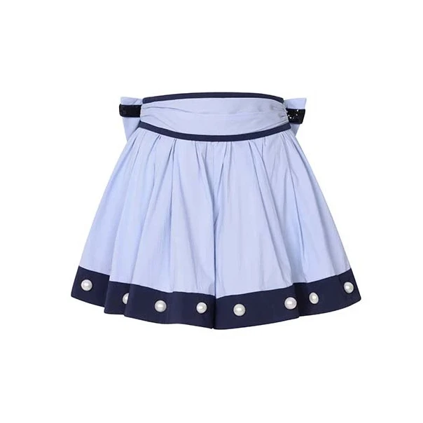 早春2025新款通勤时尚百搭显瘦高腰百褶裙短裙纯色珍珠半身裙女