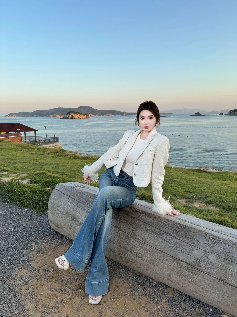 媛媛 【在柏林】法式小香风秋款气质高定高级外套#W0716