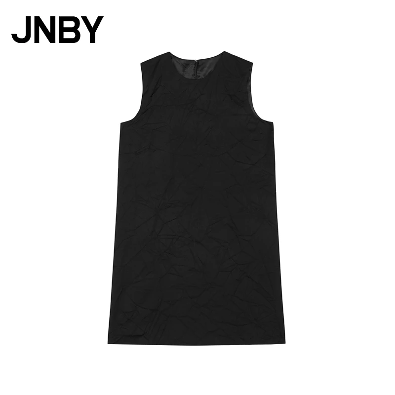 【轻礼服系列】JNBY/江南布衣春秋季连衣裙H型提花无袖5O8G1601H
