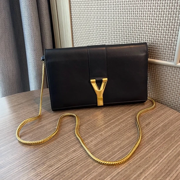 95新 YSL/圣罗兰 圣罗兰蛇骨链斜挎包