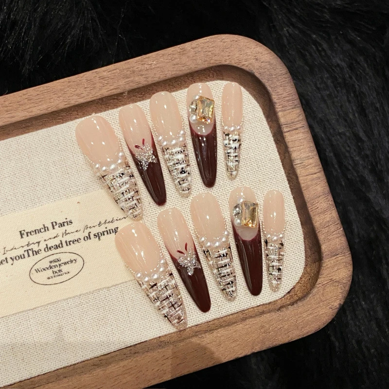 【御姐小香】高货精品手作小香风穿戴甲工厂批发美甲贴片