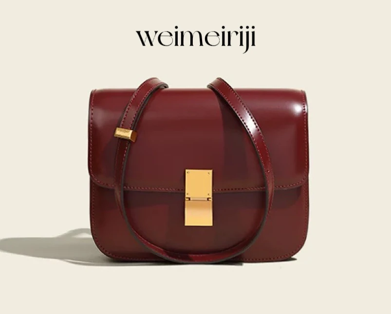 WMRJ【豆腐包必入款】时尚百搭经典豆腐小方包简约小众女士真皮