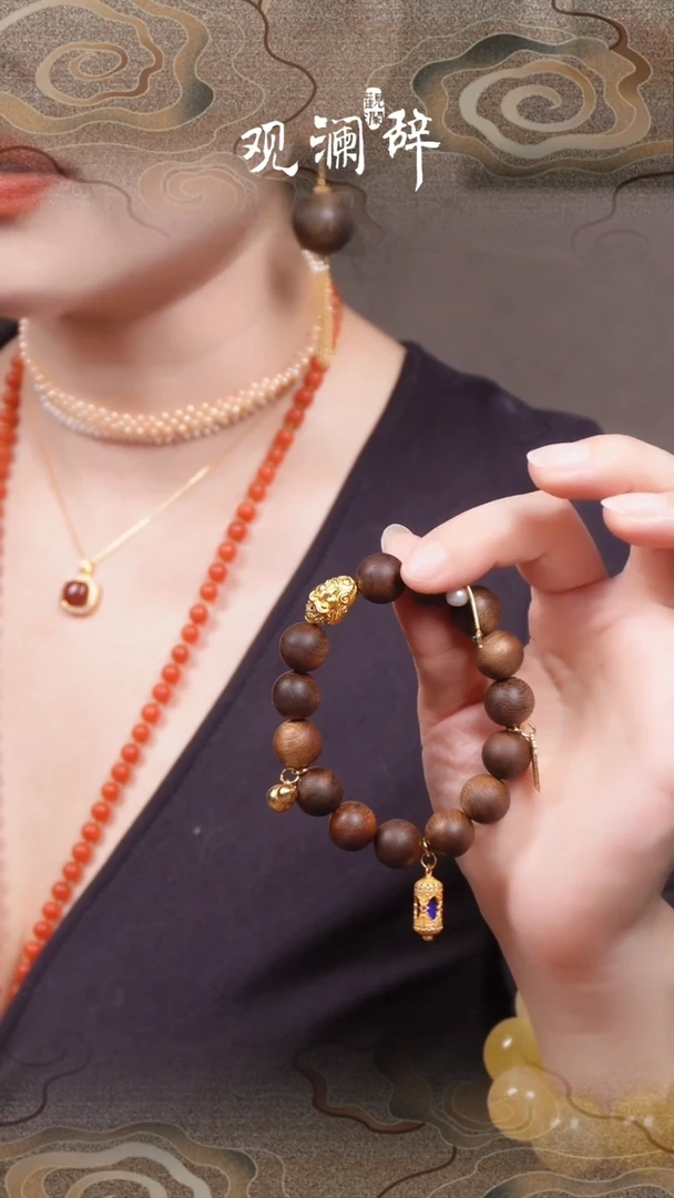 【闪购商品】沉香手串S925银奇楠香手链手串