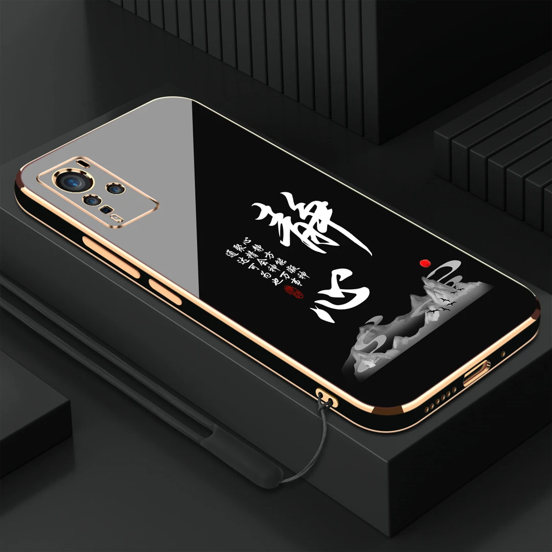 【静心】vivox60pro+手机壳新款硅胶软壳电镀高端防摔轻奢手机套