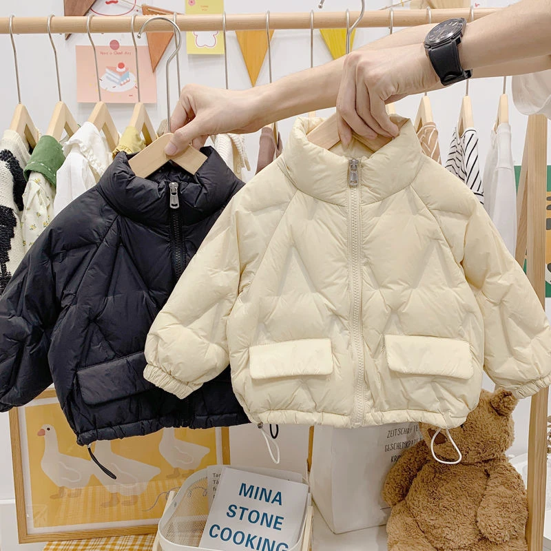 男女童轻薄款冬季保暖棉服儿童厚外套婴儿洋气秋冬装小童宝宝棉衣