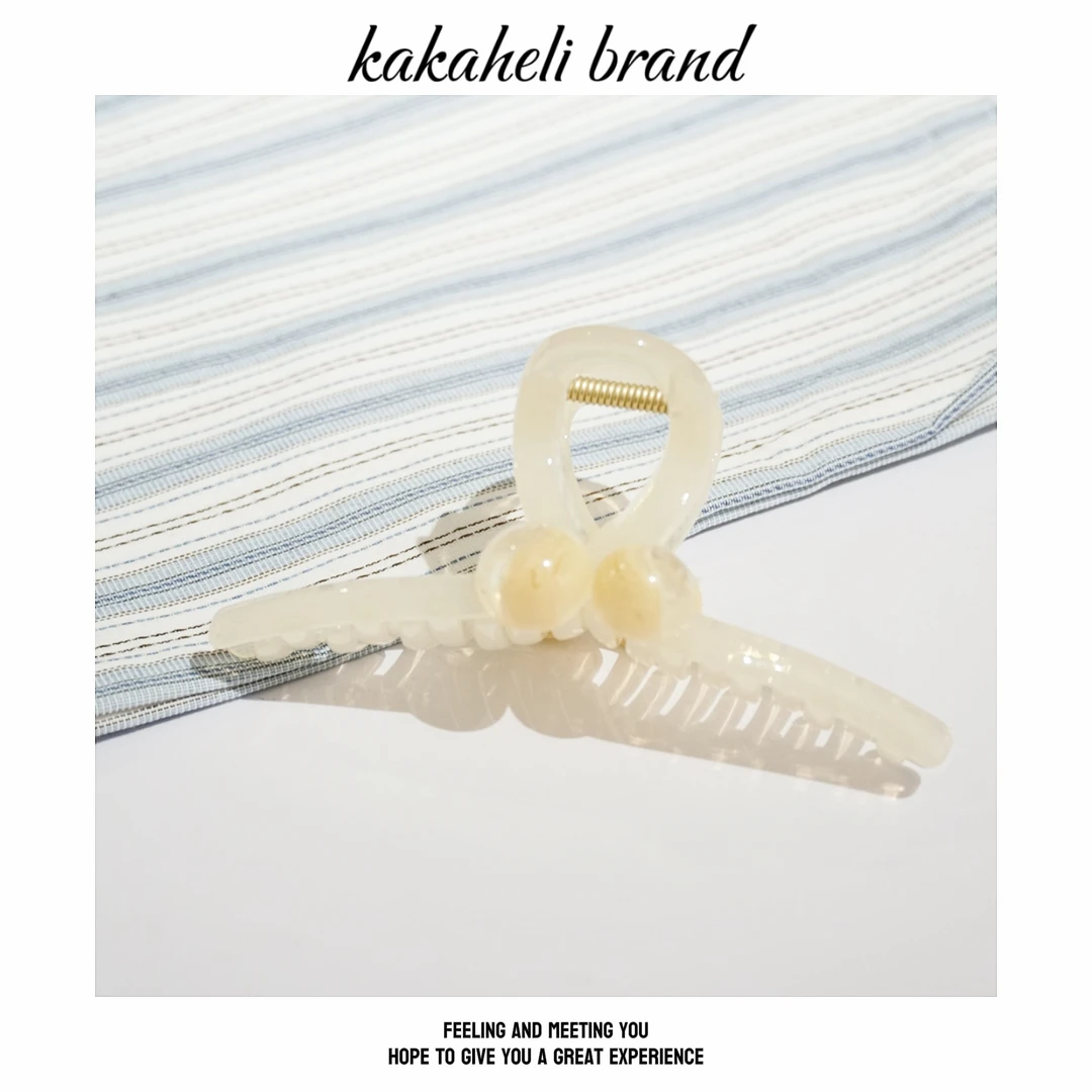 简约发卡气质网红时尚百搭法式ins优雅珠珠发夹KK2072