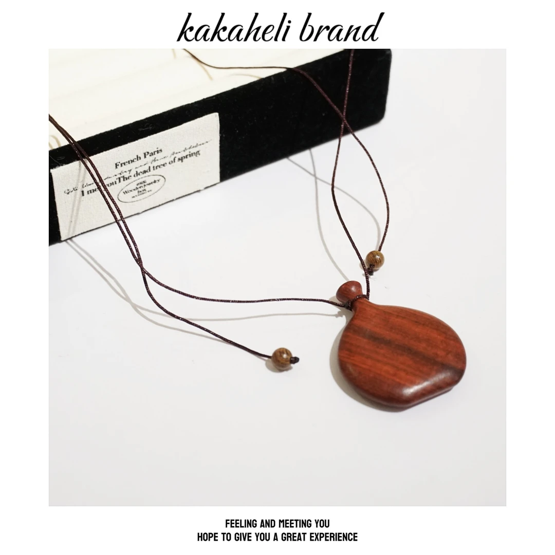 钛钢项链 高级纹理感香水瓶气质轻奢项链KK2145