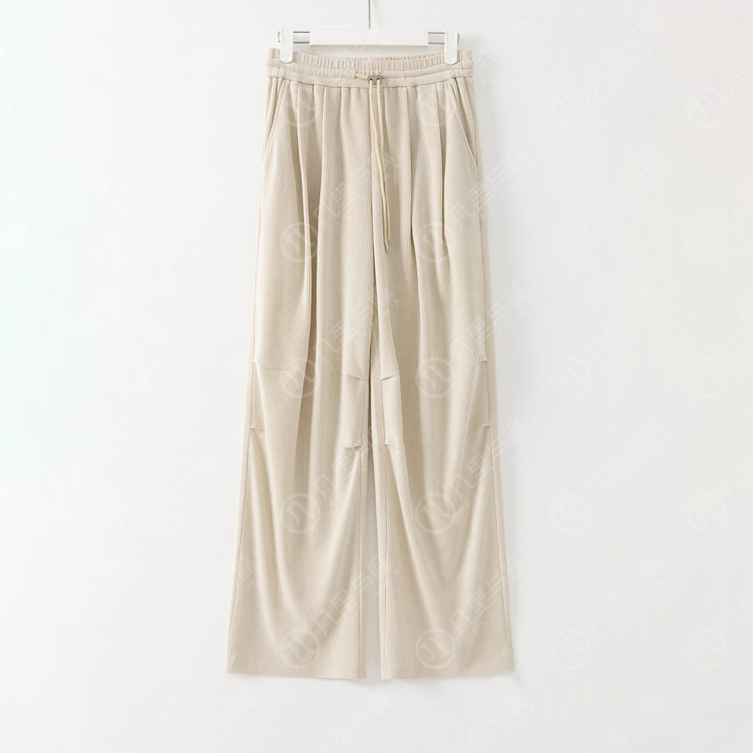 （几里）时尚纯色休闲宽松阔腿休闲裤 裤长102 1090631