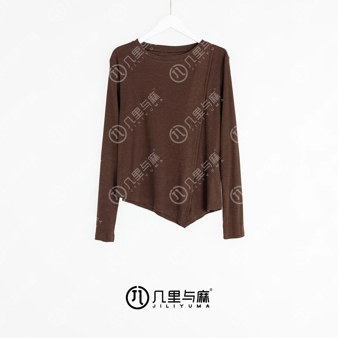 （几里）浅芷韵-气质清凉休闲修身T恤 衣长56 胸围90 1073128