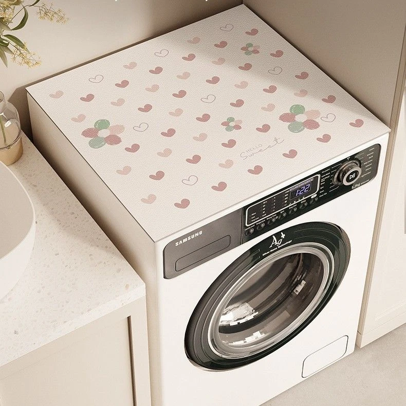 滚筒洗衣机防尘垫冰箱防晒罩盖布吸水微波炉床头柜垫子ins风盖垫